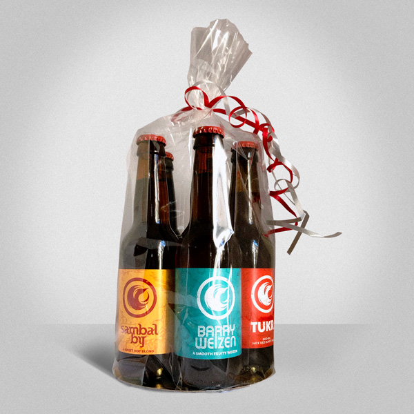 Kadoverpakking (in folie), 5 flessen bier - | Online bestellen